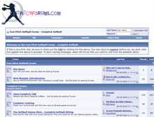Tablet Screenshot of fastpitchforums.com